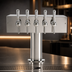 Thumbnail image #4 for T Style Countertop Air-Cooled Wine Font with 5 Polished 304 Stainless Steel Side-Pull Faucets
