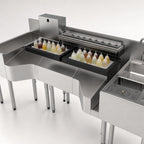 Thumbnail image #4 for Perlick Corporation Tobin Ellis Signature PTE80-A-WF 80-Inch Stainless Steel Underbar Cocktail Station with Utility Sink, Cold Plate & Faucet