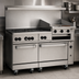 Thumbnail image #4 for Wolf Challenger XL 60-Inch Commercial Gas Restaurant Range with 6 Burners, 24-Inch Griddle/Broiler, Standard Oven and Convection Oven