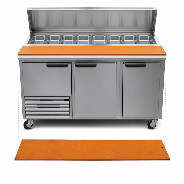 Product image #4 for Beverage-Air 10-Inch Composite Cutting Board for SPE36A Prep Table