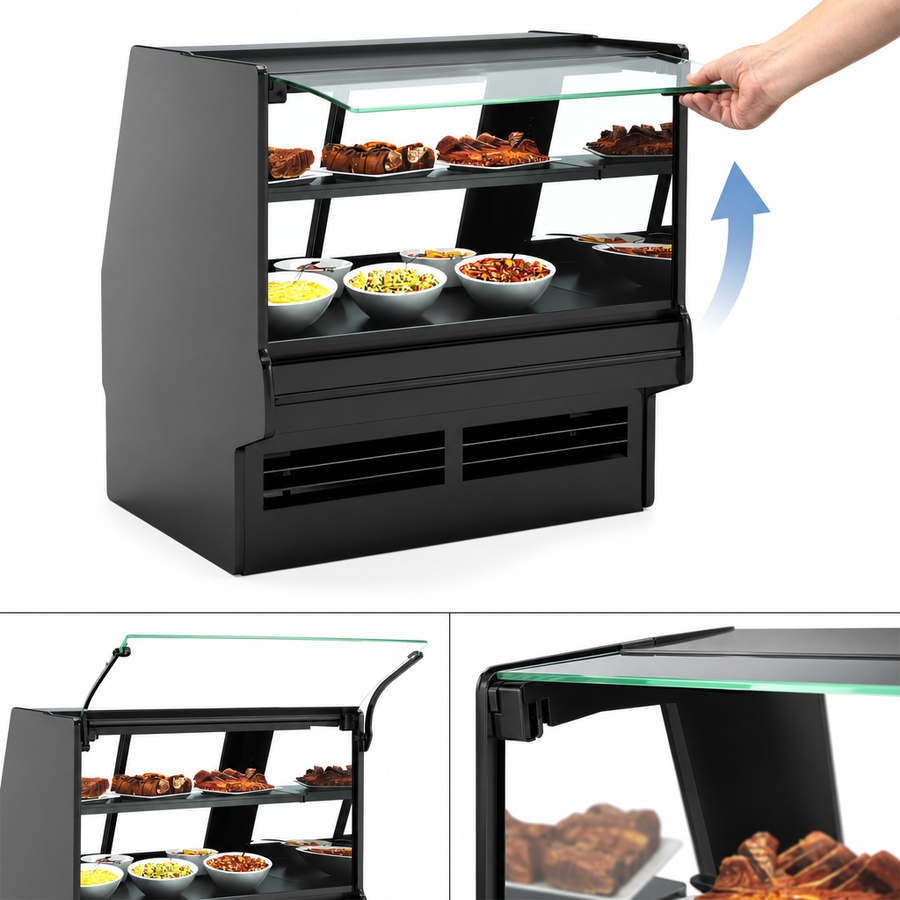 Vertical UV-Bonded Lift-Up Front Glass