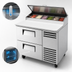 Thumbnail image #4 for True 44 5/8-Inch Stainless Steel Refrigerated Pizza Prep Table with 2 Drawers and Alternate Top