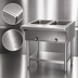 Thumbnail image #4 for Eagle Group SDHT2-208 33-Inch Wide Electric Open-Base Hot Food Table, 2 Dry Wells, Stainless Steel, 208V