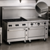 Thumbnail image #4 for Vulcan Endurance 72-Inch Gas Restaurant Range with 6 Burners, 36-Inch Griddle, Standard Oven, and Convection Oven