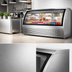 Thumbnail image #4 for KoolMore 82-Inch Curved Glass Refrigerated Deli Display Case, 32 Cu. Ft., Stainless Steel