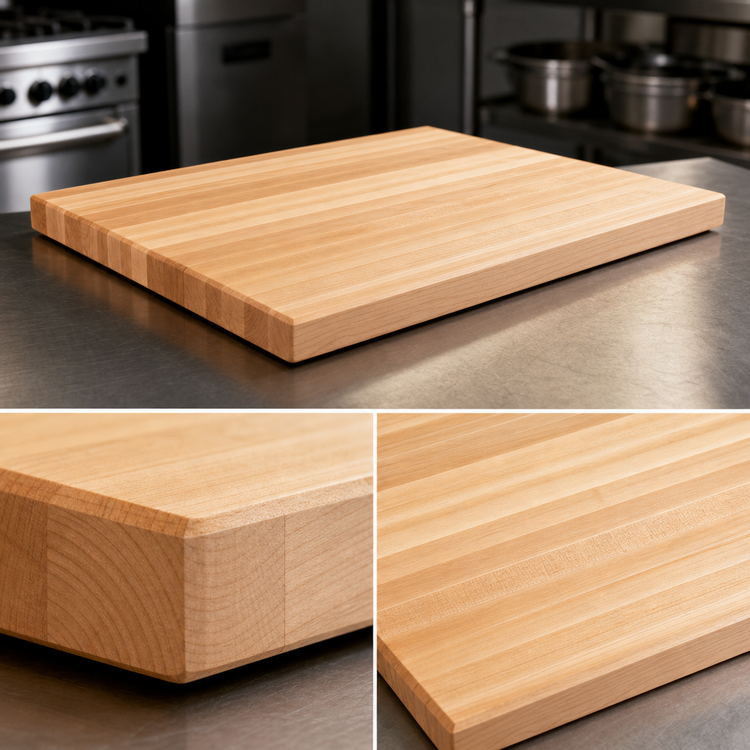 Product image #4 for Boos Block 36-Inch x 30-Inch x 2-1/4-Inch Northern Hard Rock Maple Edge Grain Kitchen Countertop, Varnique Finish