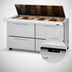 Thumbnail image #4 for Turbo Air PRO Series 60-1/4-Inch Two-Section Mega Top Sandwich/Salad Prep Table with Flat Lid, 24-Pan Top, 4 Drawers