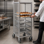 Thumbnail image #4 for Channel Manufacturing RIW-29S Stainless Steel End-Load Reach-In Bun Pan Rack, 29-Pan Capacity, 18" x 26" Pans