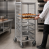 Thumbnail image #4 for Stainless Steel End-Load Reach-In Bun Pan Rack with Wire Slides, 29 Pan Capacity