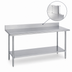 Thumbnail image #4 for Duke 108-Inch Stainless Steel Work Table with 5-Inch Riser and Undershelf