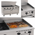 Thumbnail image #4 for Vulcan Endurance 72-Inch Gas Restaurant Range with 8 Open Burners, 24-Inch Griddle, Standard Oven and Convection Oven
