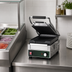 Thumbnail image #5 for Waring Panini Compresso Slimline Commercial Panini Grill with Ribbed Cast Iron Plates, 7.75 x 14.5 Inch Cooking Surface, 120V