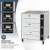 Thumbnail image #4 for Serv-Ware 3-Drawer Electric Drawer Warmer with LED Digital Controls