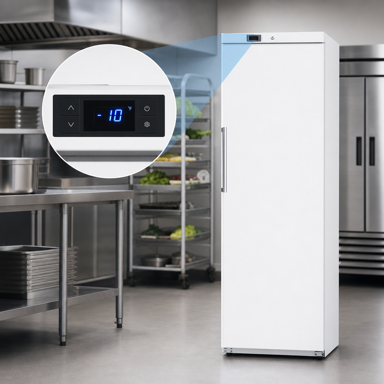 Product image #5 for KoolMore 23-Inch 1-Section Reach-In Freezer, 12 Cu. Ft., Solid Swing Door, White