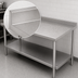 Thumbnail image #4 for Duke 108-Inch x 24-Inch 14-Gauge Stainless Steel Work Table with 1-1/8-Inch Riser and Undershelf