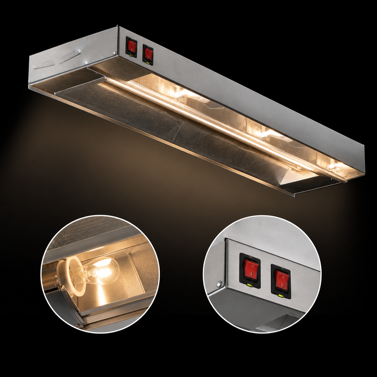 Product image #4 for Eagle RedHots 24-Inch Single Lighted High-Watt Strip Heat Lamp with Remote, 208V