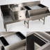 Thumbnail image #4 for Advance Tabco Underbar Basics Uni-Serv 60-Inch Stainless Steel Speed Bar with Right Ice Bin, Dump Sink, and 7-Circuit Cold Plate