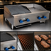 Thumbnail image #4 for Comstock-Castle 36-Inch Countertop Gas Char-Broiler and Griddle Combination with Radiant Broiler