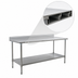 Thumbnail image #4 for BlendPort Deluxe Series 84-Inch x 24-Inch Stainless Steel Worktable with 4-1/2-Inch Backsplash and Undershelf