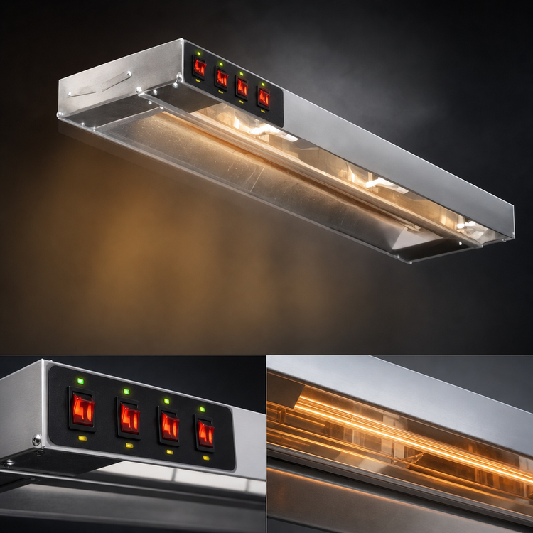 Product image #4 for Eagle RedHots 72-Inch Single Strip High-Watt Unlighted Heat Lamp with Remote