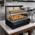 Thumbnail image #4 for Hatco Flav-R-Savor® Curved Glass Countertop Heated Food Display Case, 2-Pan, Full Service