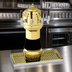 Thumbnail image #4 for Glastender Zeus 4-Faucet Glycol-Cooled Countertop Draft Dispensing Tower, Polished Brass Finish