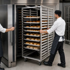 Thumbnail image #4 for Baxter Manufacturing BDRSB-20 Stainless Steel Double Side-Load Rack for Double Rack Oven, 20 Slides
