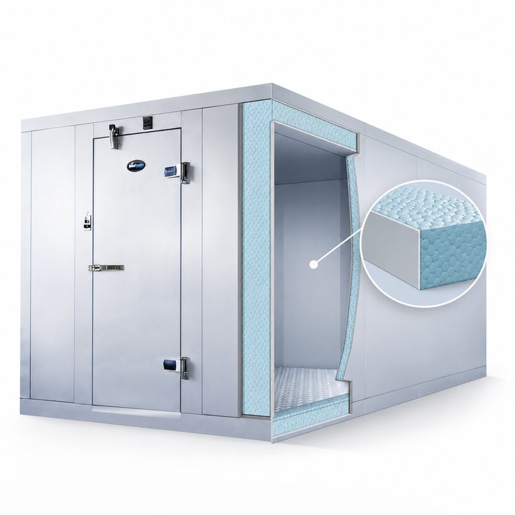 Product image #4 for AmeriKooler Quick Ship Indoor Walk-In Freezer with Floor and Remote R-448A Refrigeration