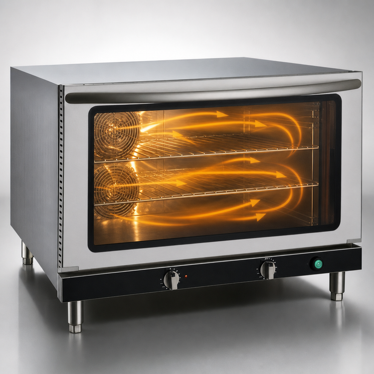 Product image #4 for Omcan USA Full-Size Countertop Electric Commercial Convection Oven, 3.53 Cu. Ft., 220V