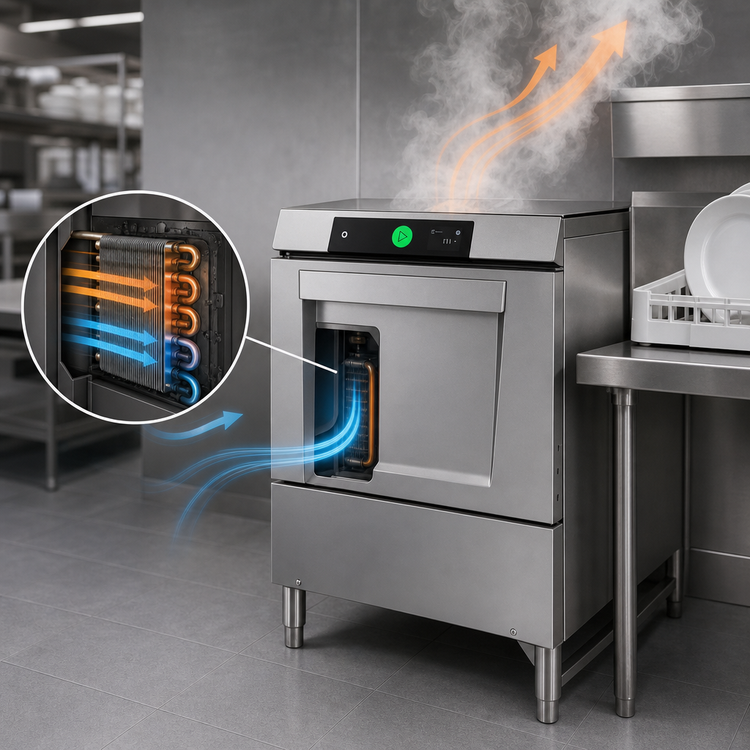Product image #4 for Hobart LXGNR-2 Advansys High-Temp Undercounter Glasswasher/Dishwasher with 6-Inch Leg Stand
