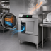 Thumbnail image #4 for Hobart LXGNR-2 Advansys High-Temp Undercounter Glasswasher/Dishwasher with 6-Inch Leg Stand