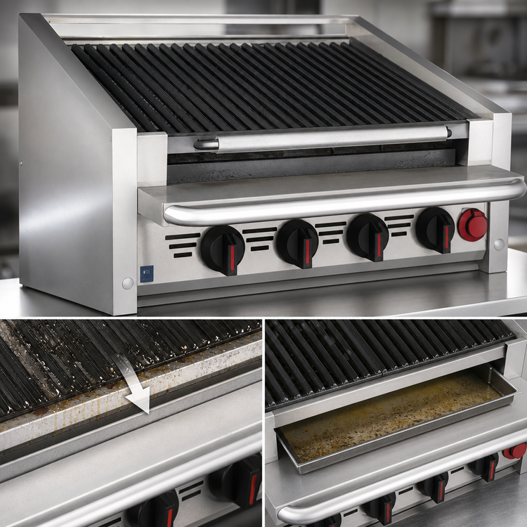 Product image #4 for Magikitch'n CM-SMB-660 60-Inch Countertop Gas Coal Charbroiler