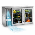 Thumbnail image #5 for Perlick Corporation BBS60 Two-Door Back Bar Refrigerator, 60-Inch, 16 Cu. Ft., Black Exterior, Stainless Steel Top