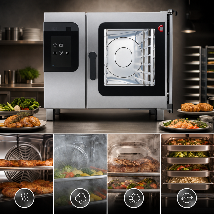 Product image #4 for Convotherm Maxx Pro C4 ET 6.10EB-N Electric Boiler Combi Oven with easyTouch Controls, 6-Pan Capacity