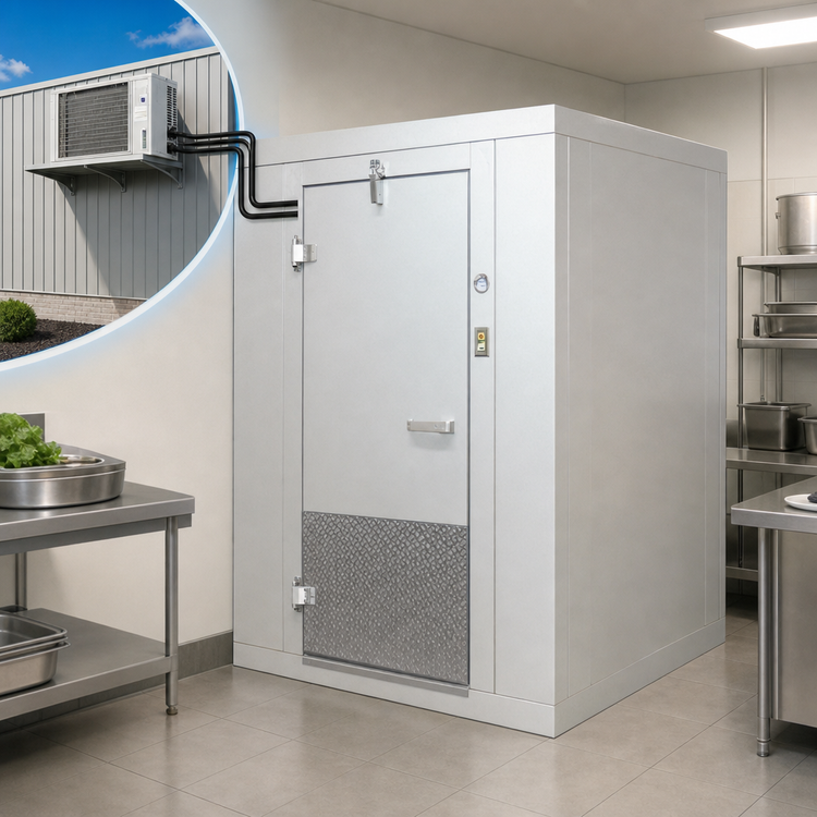 Product image #4 for Arctic Industries Blue Line Indoor Floorless Walk-In Cooler, 9'10" x 6'0" x 7'4", Remote Refrigeration