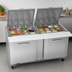 Thumbnail image #5 for Victory UltraSpec V-Core 60-Inch Two-Section Self-Contained Big Top Sandwich Prep Table with 24-Pan Opening