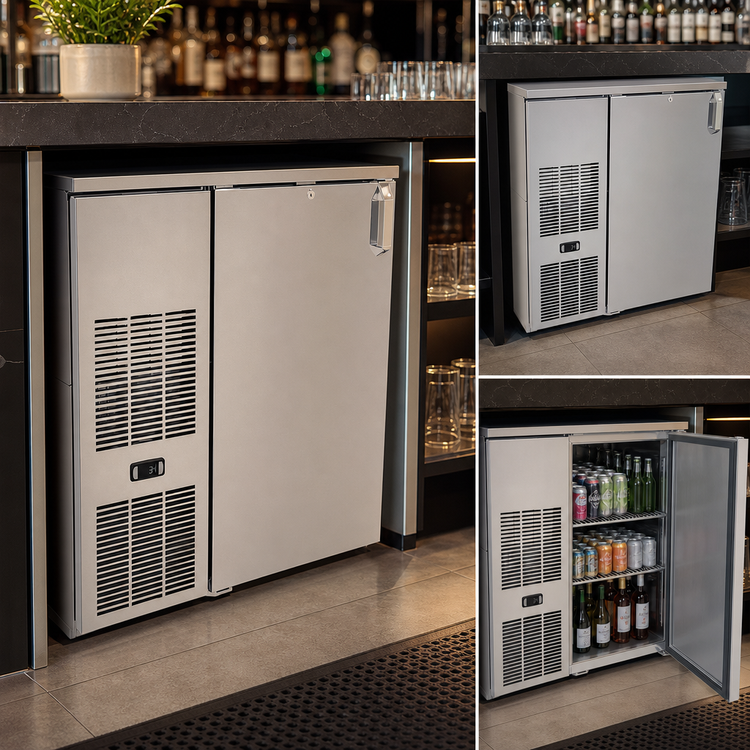 Product image #4 for Glastender C1FB32 One-Zone Front-Serviced Bar Profile Back Bar Cooler, 32 Inch, 1-Section