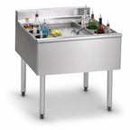 Thumbnail image #4 for Eagle Group 2200 Series B3CT-12D-22 Underbar Cocktail Unit, 36-Inch Wide, 75-lb Ice Bin, 8 Bottle Wells, Without Cold Plate