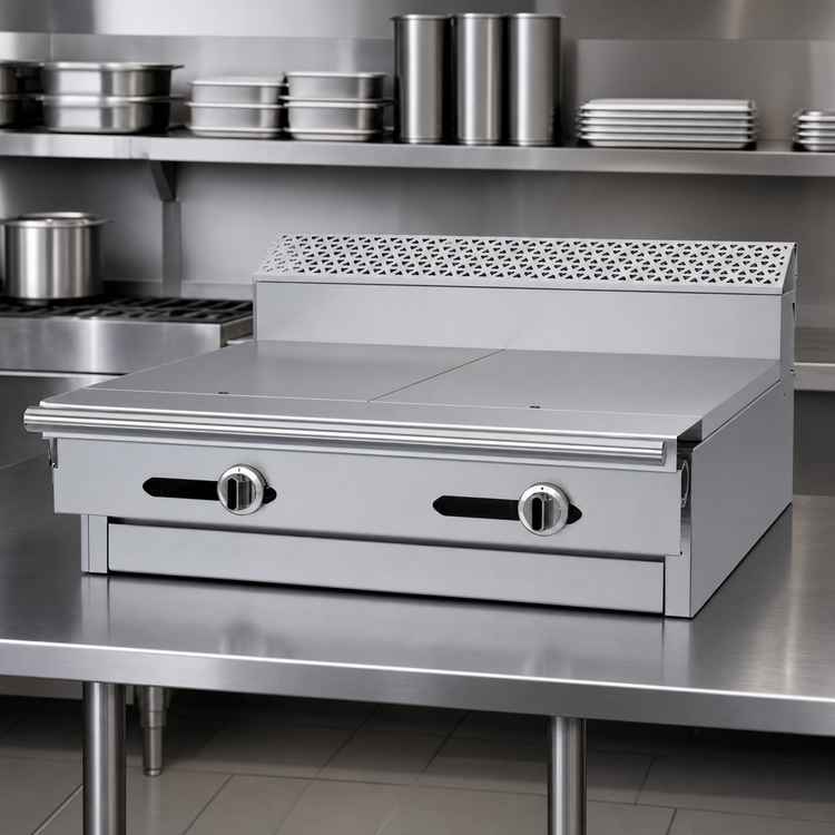 Product image #4 for Garland Cuisine Series Heavy Duty 36-Inch Gas Modular Top with Two 18-Inch Even-Heat Hot Tops