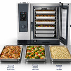 Thumbnail image #4 for RATIONAL iCombi Classic® ICC 6-FULL E 208/240V 3 PH (LM200CE) Countertop Electric Combi Oven, 6 Full-Size Pan Capacity, Manual Controls