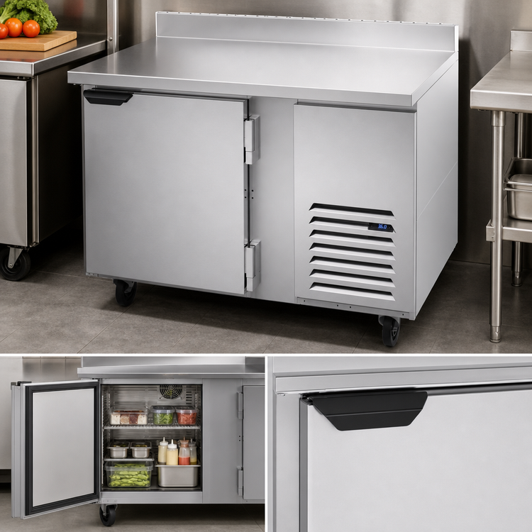 Product image #4 for Beverage-Air 46-Inch One-Section Worktop Refrigerator, 10.8 Cu. Ft., Solid Door