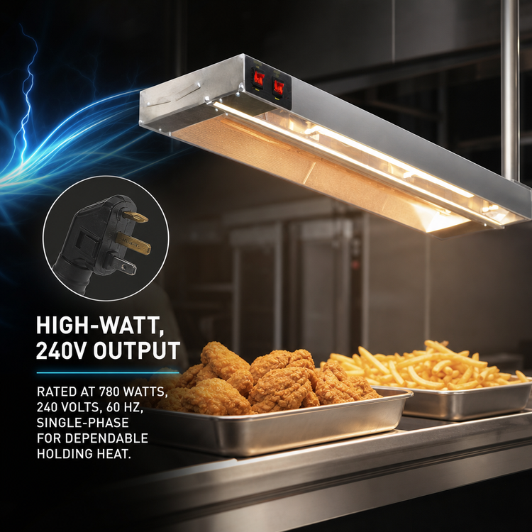 Product image #4 for Eagle RedHots 30-Inch High-Watt Lighted Strip Heat Lamp, Single Rod, 240V