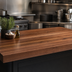 Thumbnail image #4 for John Boos Boos Block American Black Walnut Edge Grain Kitchen Countertop with Varnique Finish, 120