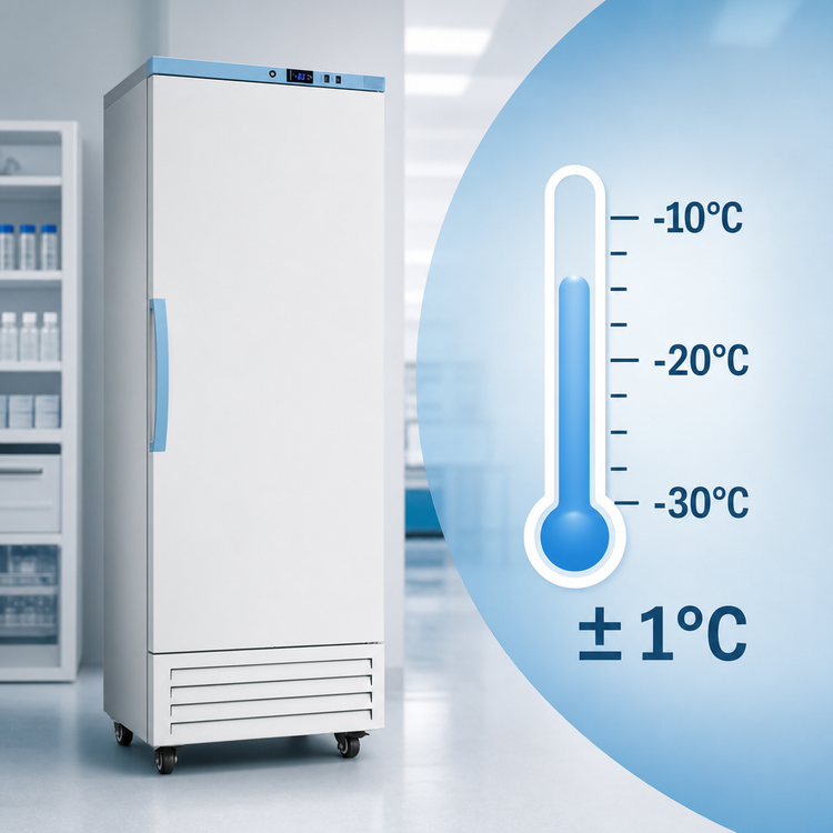 Product image #5 for Accucold Upright Vaccine Reach-In All-Freezer, 14.83 Cu. Ft., 27.5 Inch Wide, Solid Door