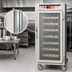 Thumbnail image #4 for Metro C5 6 Series 3/4 Height Mobile Heated Holding Cabinet with Clear Glass Doors and Universal Wire Slides