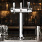 Thumbnail image #4 for Micro Matic USA Havana HAVANA3-C Single-Column 3-Faucet Countertop Glycol-Cooled Draft Beer Tower, Chrome Finish