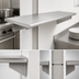 Thumbnail image #4 for Eagle Group Wall-Mounted Pass-Thru Shelf, 60 x 18 Inches, 304 Stainless Steel