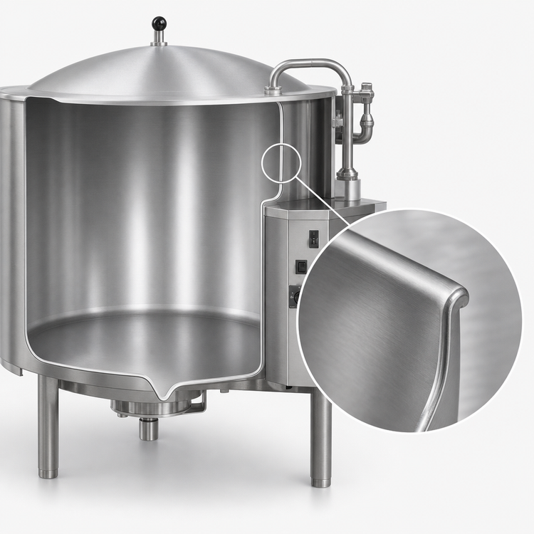 Product image #4 for Legion LGB-40F Low-Rim 40 Gallon Gas-Fired Insulated Self-Contained Stationary Kettle