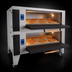 Thumbnail image #4 for Bakers Pride Super Deck Series Y-802BL-DSP Double-Deck Gas Display Pizza Deck Oven with FibraMent Stone Decks
