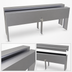 Thumbnail image #4 for Glastender DSRC-34 34-Inch Double Speed Rail Locking Cover, Stainless Steel